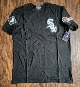 Chicago White Sox New Era Logo Select Men's M T-Shirt Black Stitched Patch Tee - Picture 1 of 8