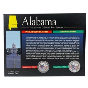The American Historic Colorized State Quarters Alabama AHS8051, Not Sealed - Picture 1 of 3