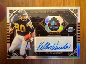 2024 Panini Contenders Kellen Winslow Induction Ticket #ITA-KWW Auto /25 - Picture 1 of 2