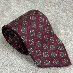 Christian Dior Silk Tie Geometric Dot Print Academia Office Professional Luxury - Picture 1 of 7