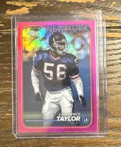 2024 Topps Chrome Football Lawrence Taylor #139 Pink Refractor - Picture 1 of 2