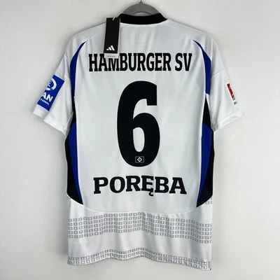Hamburger SV 2024/2025 Home Adidas Shirt Soccer Jersey Men Size S Lukasz Poreba - Image 1 of 4