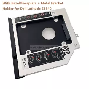 Bezel Cover 2nd Hard Drive HDD SSD Optical Frame Caddy for Dell Latitude E5540 - Picture 1 of 7