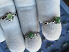 Vintage Sterling Silver 925 Green Or Icy Jadeite Ring For Womanadjustable Size