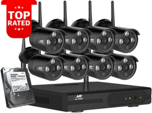 Ul-Tech Wireless CCTV Home Security Camera System Wifi Outdoor 8CH 3MP NVR 4TB - - Picture 1 of 12