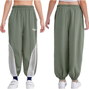 Kids Boys Trousers Breathable Sweatpants Workout Pants Gym Casual Lightweight - Picture 1 of 38