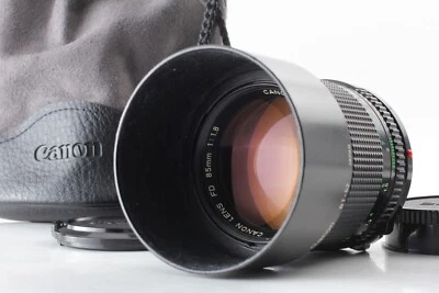 [MINT w/ Hood] Canon New FD NFD 85mm f/1.8 Portrait MF Prime Lens from JAPAN - Image 1 of 4