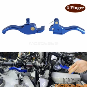 2X Adjustable Short Brake Clutch Lever For Harley Touring Street Glide FLHX 2024 - Picture 1 of 10