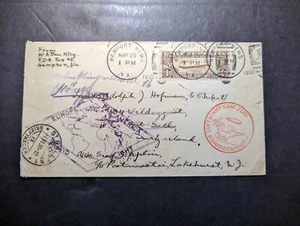 1930 USA LZ 127 Graf Zeppelin First Flight Cover FFC Newport to Lakehurst #C14 - Bild 1 von 2