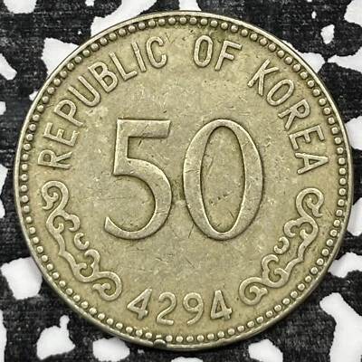 KE 4294 (1961) Korea 50 Hwan (9 Available) Circulated (1 Coin Only) - Image 1 of 4
