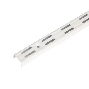 Perfíl de cremallera perforación doble 2 ranuras estantería elemento riel 150 cm - Imagen 1 de 8