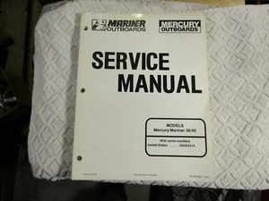 Mercury Mariner Service Manual Models 30 40 90-826148 1992 - Bild 1 von 1