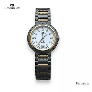 Lorenz Women's Watch Bicolor Steel Gold Round Case Date Closure Deploya - Picture 1 of 5