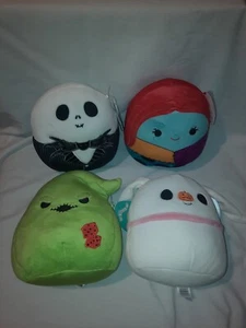Squishmallows Nightmare Before Christmas Oogie Zero Jack Sally 8" NWT Set of 4 - Picture 1 of 10