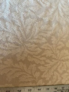 Tela de tapicería de oruga con estampado de hoja beige por yarda (R614-RK16) - Imagen 1 de 3