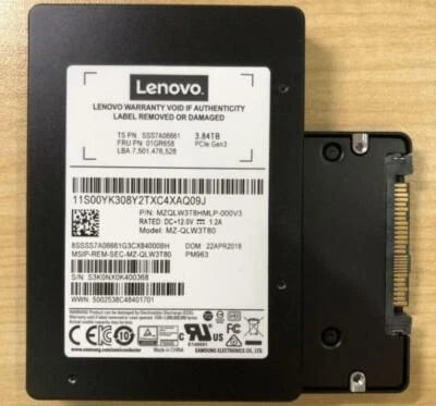 Samsung PM963 3.84TB SSD MZQLW3T8HMLP-000V3 2.5" U.2 MZ-QLW3T80 PCIE NVME New - Image 1 of 4