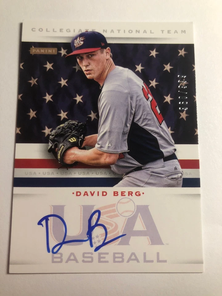 2013 Panini USA Baseball Collegiate National Auto David Berg /399 - Image 1 of 1