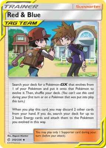 Red & Blue 202/236 Cosmic Eclipse Pokemon Card NM - Picture 1 of 1