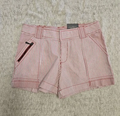 Pantalones Cortos Proenza Schouler for Target Rojo Blanco Rayas Mujer Talla 7 Nuevos Foto 1 de 2