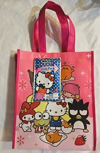 NWT SANRIO HELLO KITTY HOT PINK REUSABLE SHOPPING TOTE BAG - Picture 1 of 7