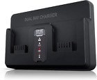 Hoover Onepwr Dual Bay Battery, Compact 2 Battery Charging Hub, Black
