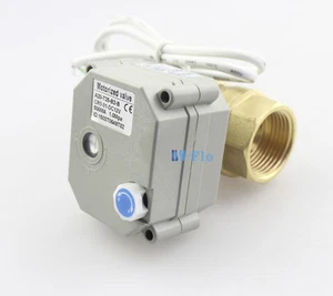 1/2 Zoll bis 1-1/4 Zoll 2-Wege Messing motorisiertes Kugelhahnventil, NPT/BSP elektrisches Kugelhahnventil - Bild 1 von 10