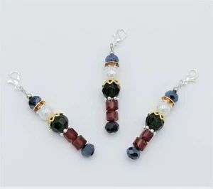 Bastelset 5 x Nussknacker Charme Perlen Anhänger Weihnachten Glücksbringer - Bild 1 von 2