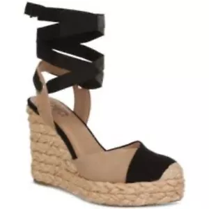 INC International Concepts Moniquee Espadrille Wedge Sandals Ankle Tie 8.5 - Picture 1 of 10
