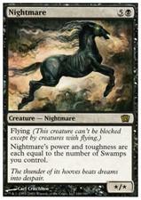 1x Nightmare NM, English MTG 8th Edition