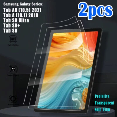 2 Pcs Tablet Screen HD clear Protector Film For Samsung Galaxy Series - Image 1 of 4