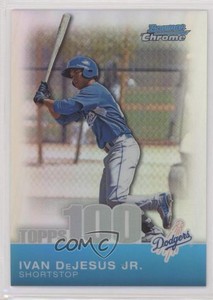 2010 Bowman Chrome Topps 100 Prospects Refractor /499 Ivan De Jesus Jr DeJesus