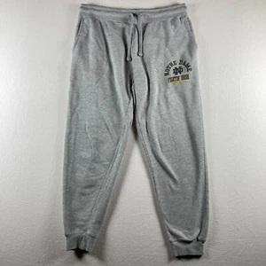Pantalones deportivos Notre Dame para hombre grandes grises con puños elásticos bolsillos al tobillo NCAA azul 84 - Imagen 1 de 10