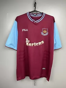 Vintage West Ham United 1999-2001 Home Mens Retro Shirt Size L - Picture 1 of 24