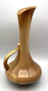 Royal Haeger Brown Drip Glaze Ewer Pitcher Jug Vase With Handle 12" MCM Vintage - Picture 1 of 9