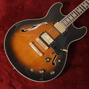 Aria Pro II TA-Ⅲ Hollow Body Electric Guitar Sunburst w/soft case - Picture 1 of 10
