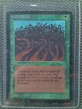 Mtg beta wall of wood highly played magic the gathering