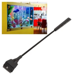 Aquarium Algae Scraper+5Pcs Blade Fish Tank Scraper Cleaner for Glass Tank NEW - Picture 1 of 12