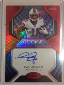 2017 Panini Certified Zay Jones Rookie Roll Call Mirror Red Autograph #50/50 - Picture 1 of 1