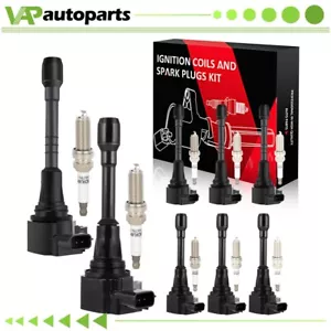 8 For 5.6L Infiniti QX56 QX80 Nissan Armada Ignition Coil & Iridium Spark Plug - Picture 1 of 17