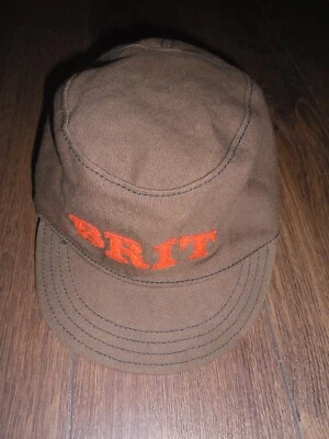 GORRA MILITAR BURBERRY NIÑOS BRIT LOGO 'MINI ALFIE' MARRÓN ALGODÓN TALLA L/52cm Foto 1 de 4