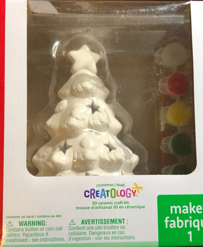 Kit de artesanía de cerámica 3D hágalo usted mismo para árbol de Navidad de Creatology Foto 1 de 3