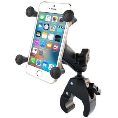 RAM Tough-Claw Handlebar Rail Mount with X-Grip Holder - Fits iPhone and Others - Image 1 of 3