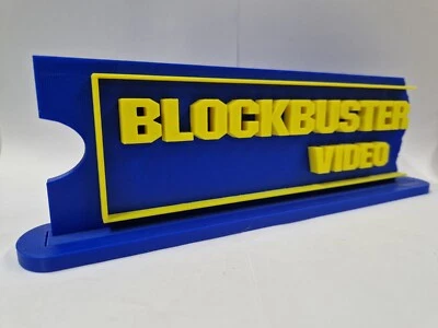 Blockbuster Video - Standing 3D Shop Display Collection Sign Collectors Display  - Image 1 of 4