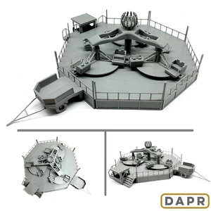 DAPR-OO Gauge Model Railway Scenery Kit-Motorised Mobile Fairground Twister Ride - Picture 1 of 6