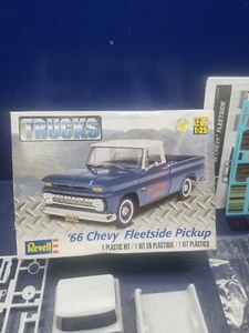 1966 Chevy Fleetside Pickup Revell 85-7225 1/25 Plastic Truck Model Kit - Picture 1 of 4