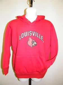 New Louisville Cardinals Youth sizes M-XL Red Hoodie by Big Ball Sports - Picture 1 of 6
