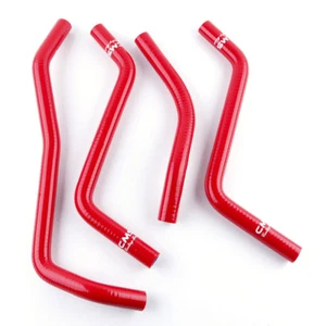 Silicone Radiator Coolant Hose Kit For 2008-2013 Yamaha Rhino 700 YXR700 Red - Picture 1 of 12