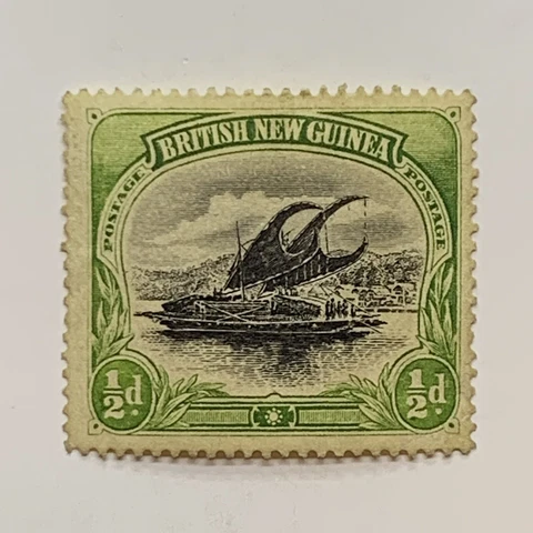 1901 PAPUA NEW GUINEA 1/2d STAMP MICHEL #1xX/1xY MH OG Cover