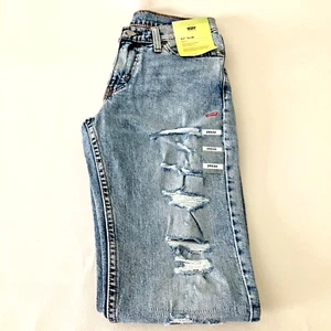 Pantalones de mezclilla ajustados Levi's 511 desgastados ajustados elásticos 29x32 nuevos con etiquetas - Imagen 1 de 6