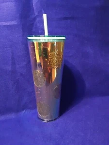 Vaso de copa fría exclusivo de Starbucks 2020 dorado brillante 24 oz - Imagen 1 de 2